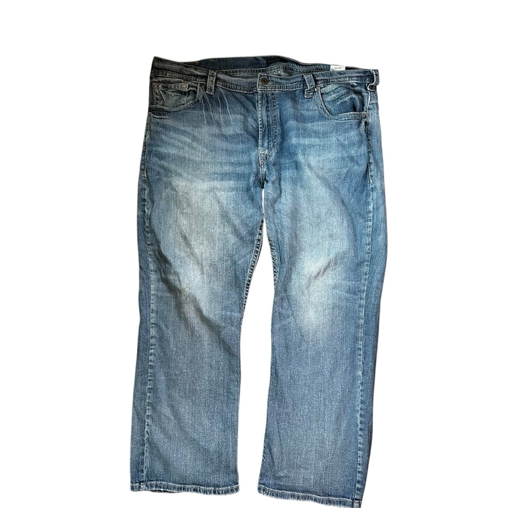 Men's Light Blue Straight-Leg Jeans